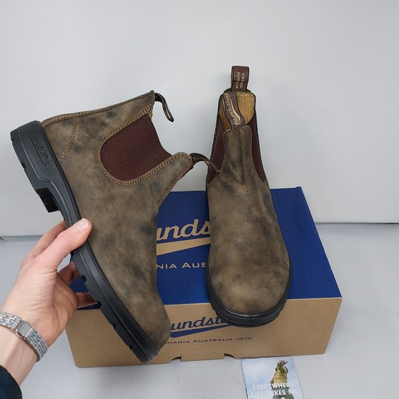 Blundstone Shoes - Blundstone Chelsea Rustic Brown Boot